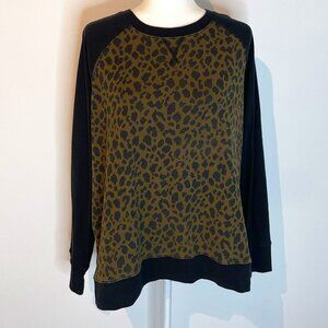 Eddie Bauer Black & Brown Legendwash Sweatshirt size XL